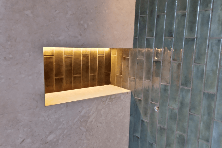 Shower Niche Tiling